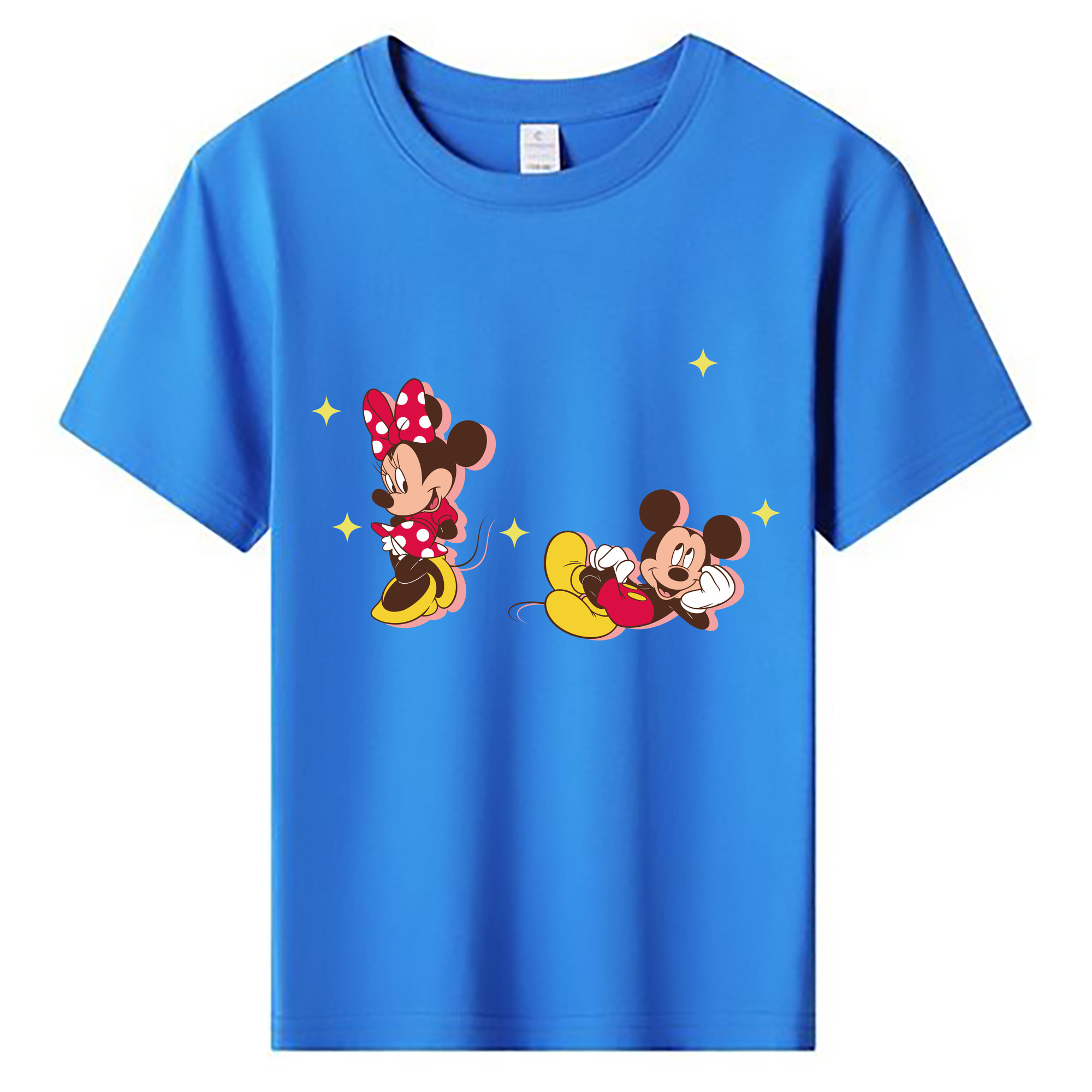 ミッキーマウス Mickey Mouse 綿100％キッズTシャツ（フロントプリント）